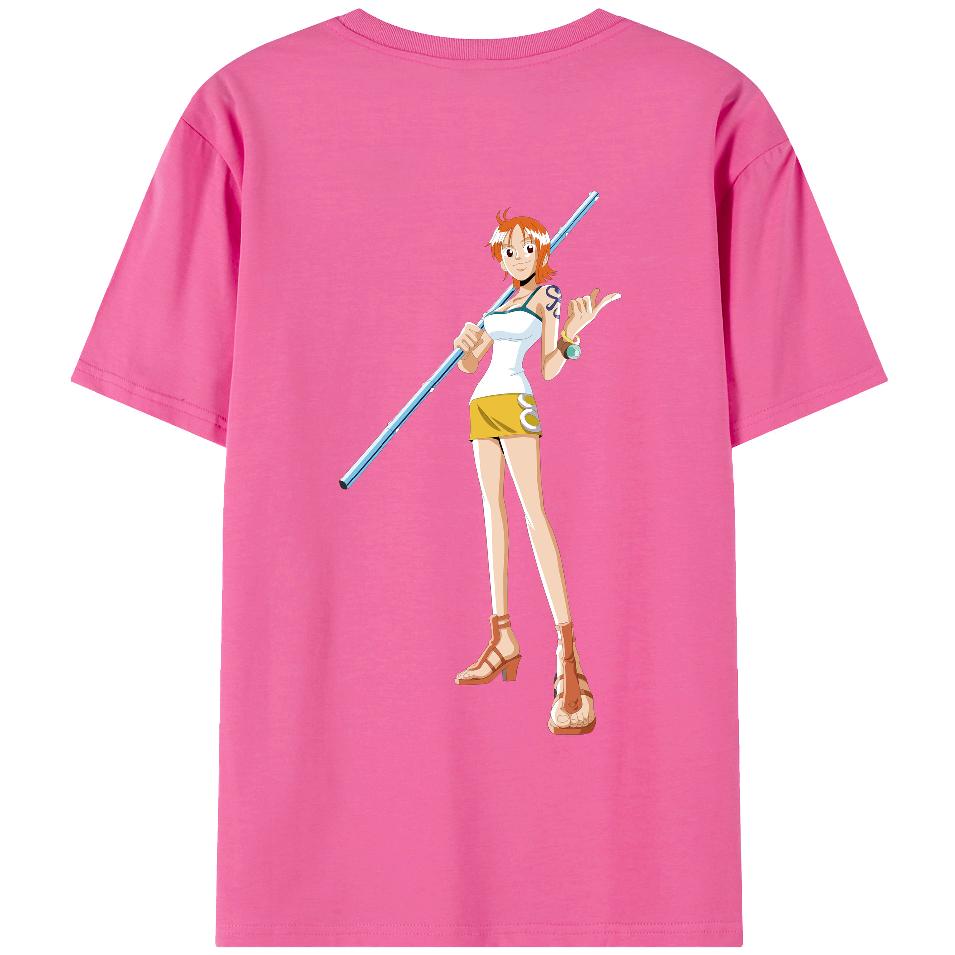 ワンピース ナミ ONE PIECE Nami レディース半袖Tシャツ(バックプリント)